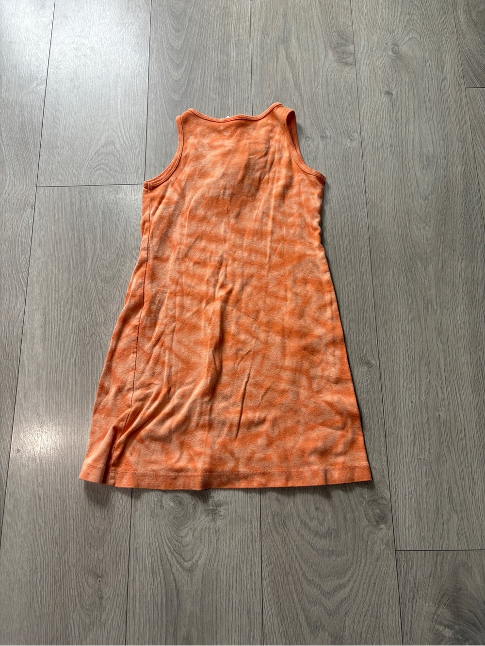 Old Navy Orange Tie-Dye Tank Dress with Embroidered Neckline - Picture 4 of 4